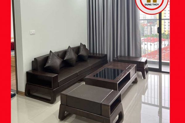 Bộ ghế sofa văng chân quỳ gỗ sồi Nga SG61v
