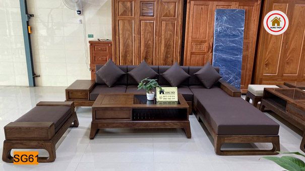ghế sofa góc chữ L chân quỳ SG61