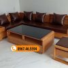 Bộ ghế sofa hộp tay vát 2 mặt gỗ sồi Nga SG64