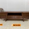 Kệ tivi 6 ô tủ vát ngược hiện đại gỗ sồi Nga KT13