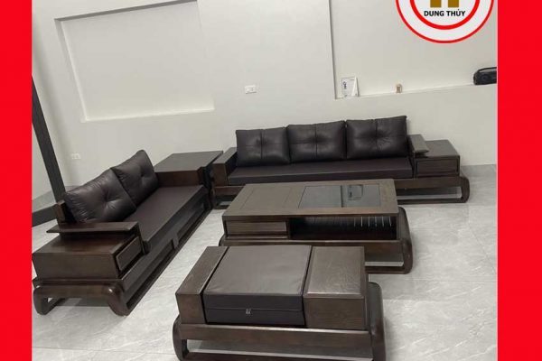Bộ ghế sofa 2 văng đùi gà gỗ sồi Nga SG68 2024