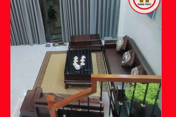 Bộ ghế sofa 2 văng đùi gà gỗ sồi Nga SG68 2024
