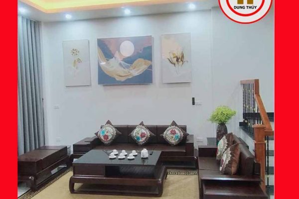 Bộ ghế sofa 2 văng đùi gà gỗ sồi Nga SG68 2024