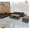 Bộ ghế sofa 2 văng hình đùi gà gỗ sồi Nga SG68 góc