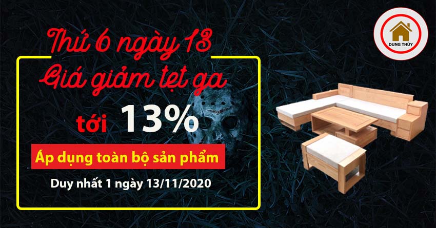 Thứ 6 ngày 13 giá giảm tẹt ga