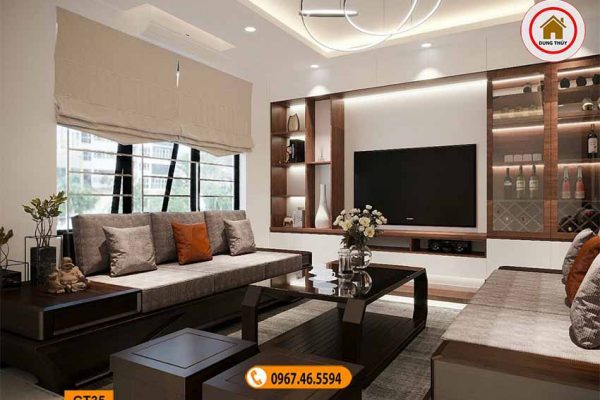 Bộ ghế đối chân thuyền gỗ sồi Nga GT35