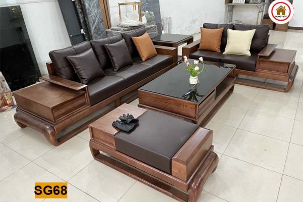 bộ sofa 2 văng đùi gà SG68