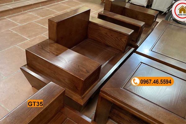 ghế đối chân thuyền GT35 màu óc chó