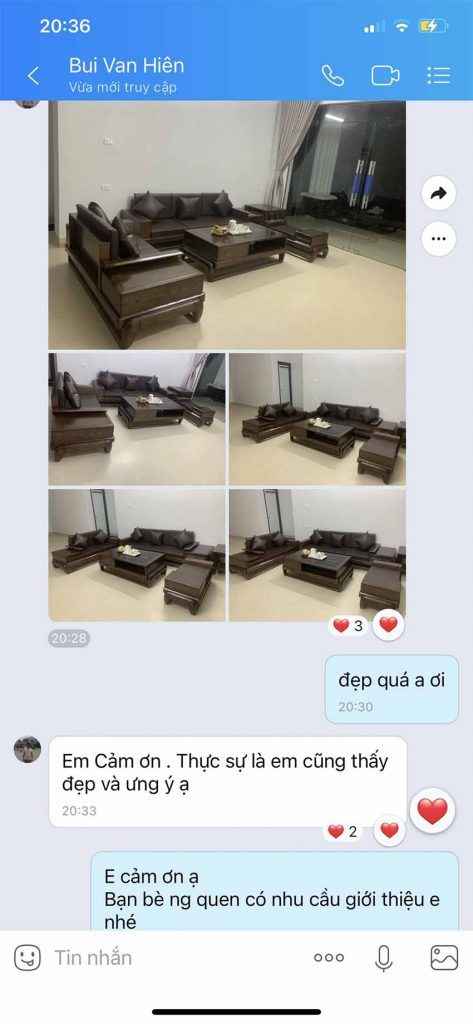 feedback sofa 2 văng SG68