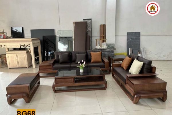 bộ sofa 2 văng đùi gà SG68