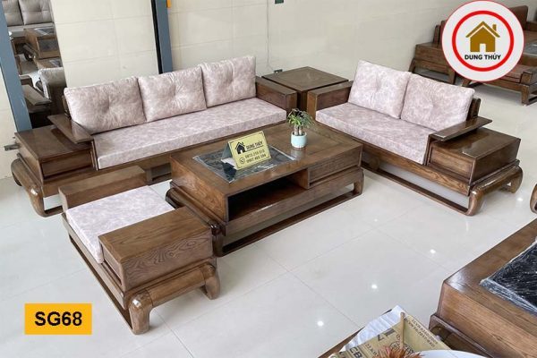 sofa 2 văng đùi gà SG68 đẹp
