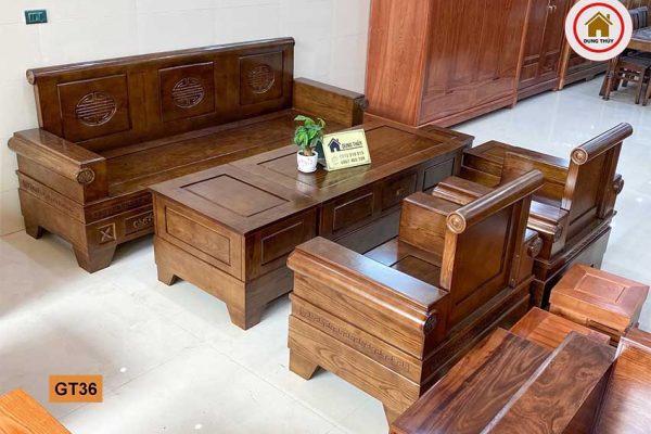 ghế đối tay pháo gỗ sồi GT36