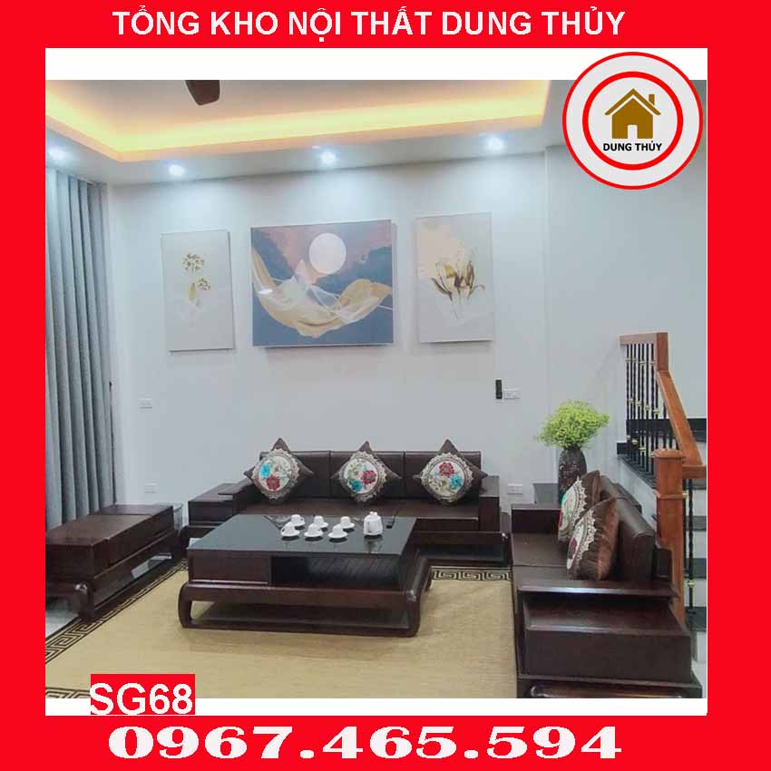 bàn ghế sofa gỗ phòng khách tỉnh Vĩnh Phúc