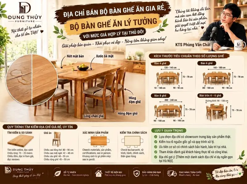Địa chỉ bán bộ bàn ghế ăn ở Hà Nội giá rẻ