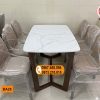 Bàn ăn 6 ghế hình bầu dục mặt đá nhân tạo gỗ sồi Nga BA25
