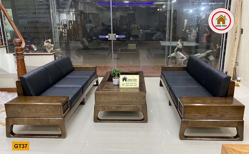 bàn ghế gỗ cho phòng khách chung cư