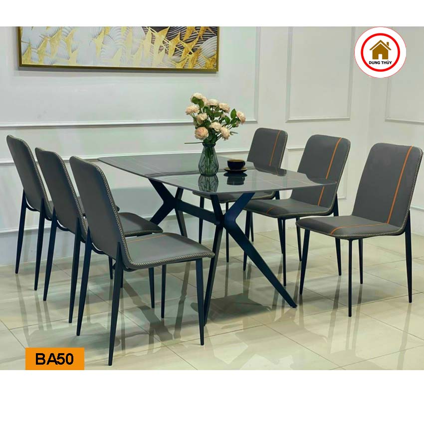 bộ bàn ăn bằng gỗ tự nhiên 1m6