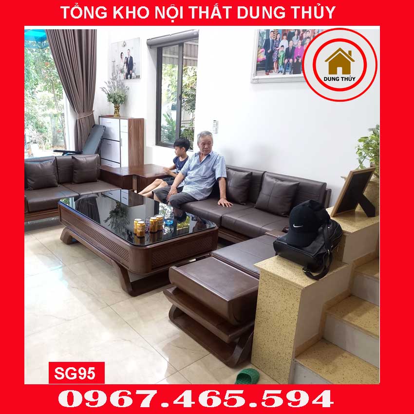 bộ bàn ghế có kèm đệm cho phòng khách