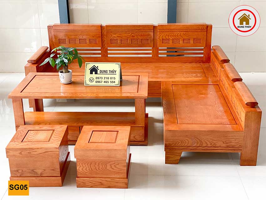 ghế sofa gỗ tự nhiên giá bình dân