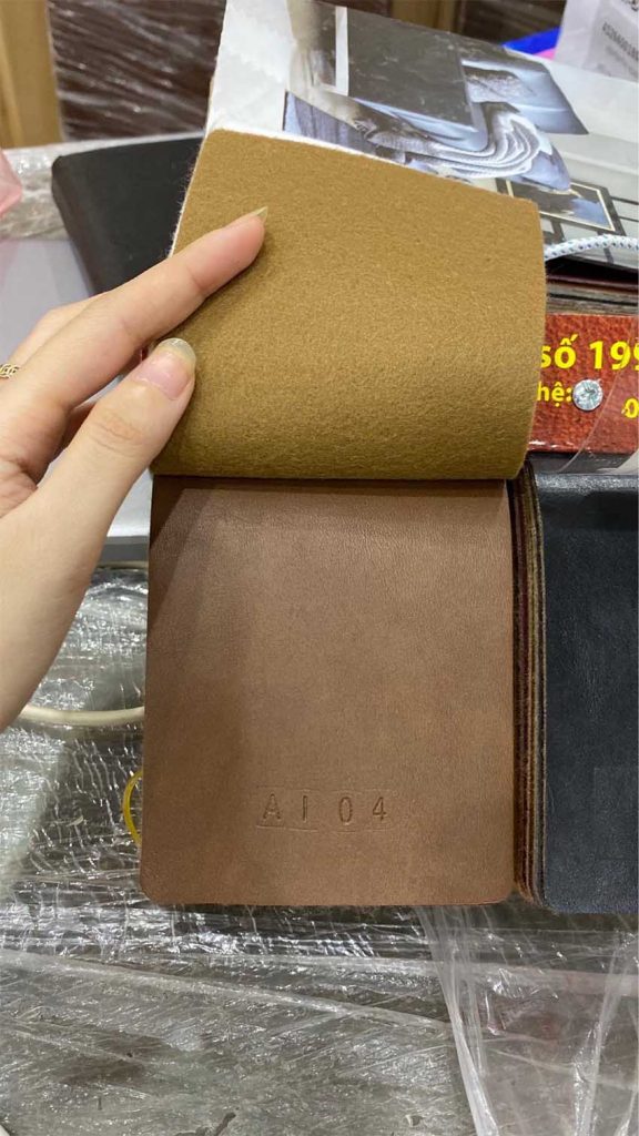 Bảng màu sắc sơn gỗ bàn ghế và màu đệm nỉ, da
