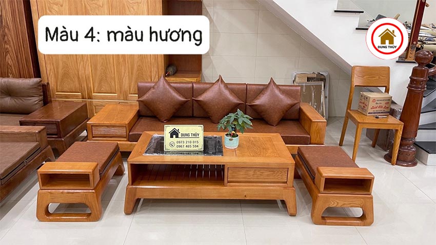 màu sofa gỗ hương