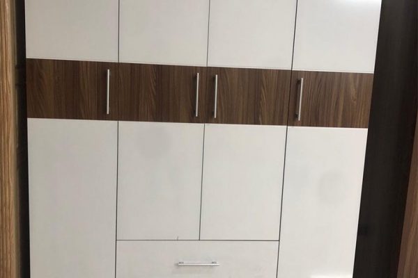 Tủ đựng quần áo 4 cánh 3 buồng gỗ công nghiệp TG08