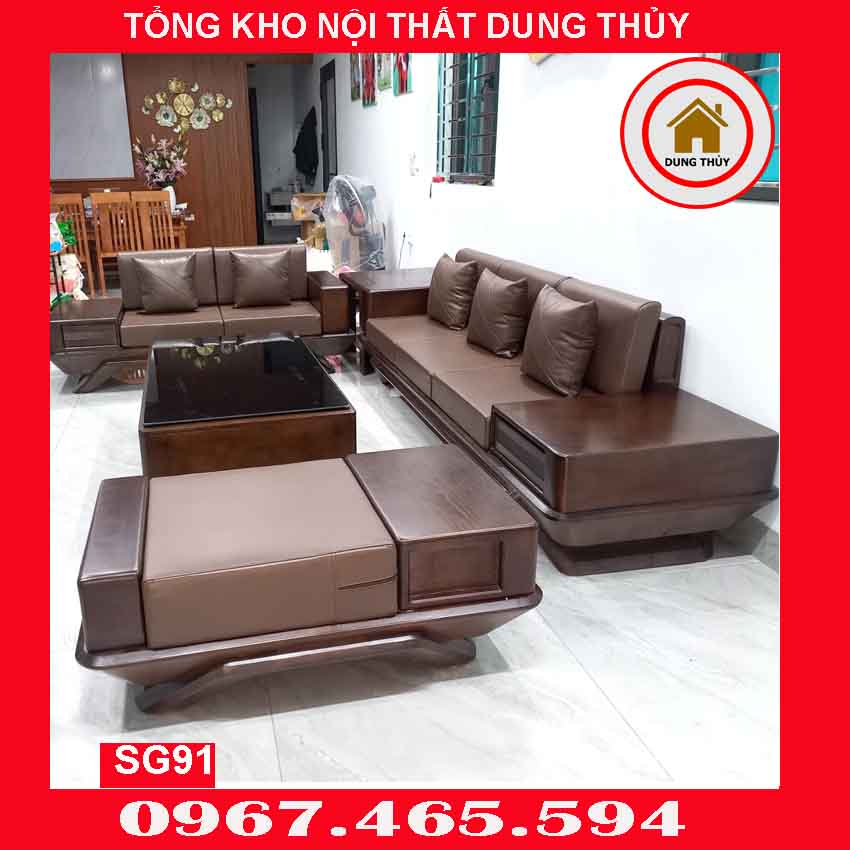 đóng ghế sofa gỗ theo yêu cầu Hà Nội