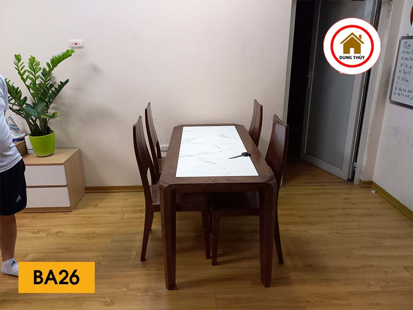 bàn ăn 4 ghế BA26