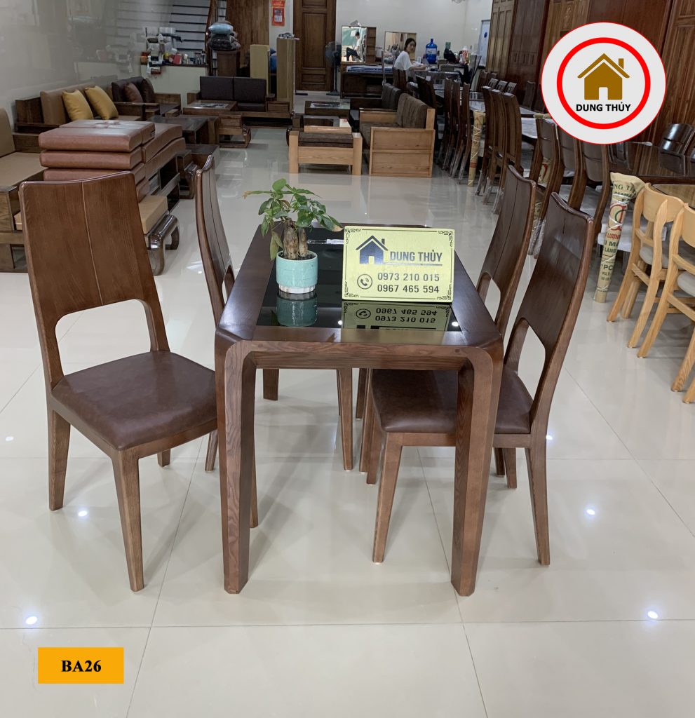 bàn ăn 4 ghế BA26