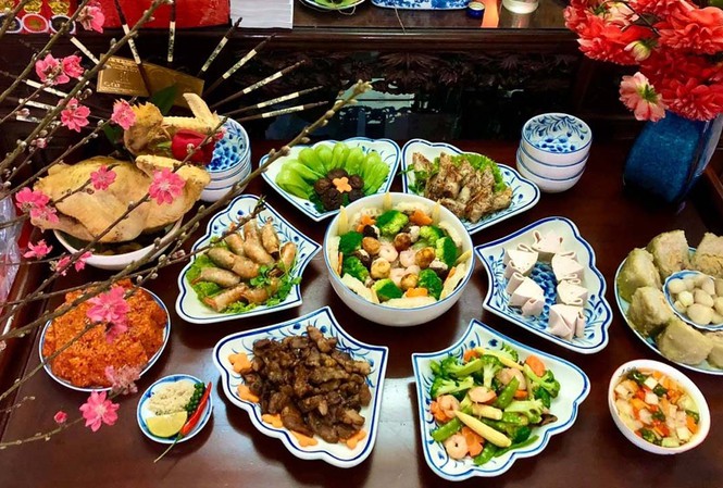 mâm lễ cúng giao thừa