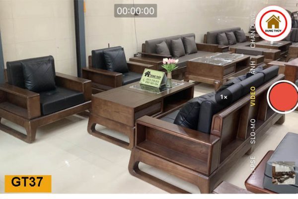 Bộ ghế đối chân quỳ gỗ sồi Nga GT37