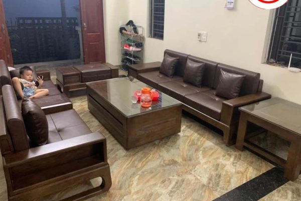 Bộ ghế đối chân quỳ gỗ sồi Nga GT37