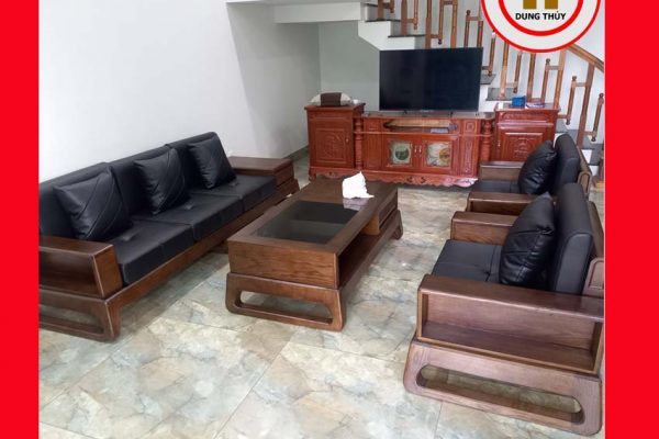 Bộ ghế đối chân quỳ gỗ sồi Nga GT37