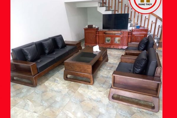 Bộ ghế đối chân quỳ gỗ sồi Nga GT37