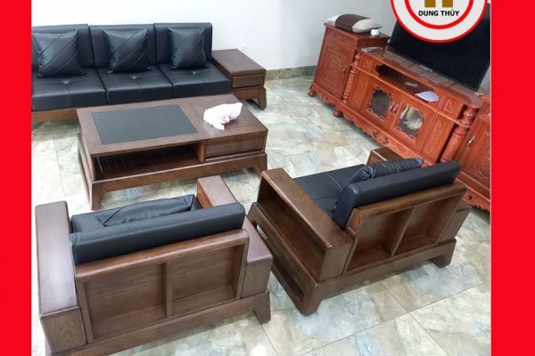 Bộ ghế đối chân quỳ gỗ sồi Nga GT37