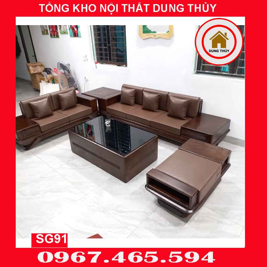 Xưởng bán buôn bàn ghế sofa gỗ tự nhiên cho phòng khách