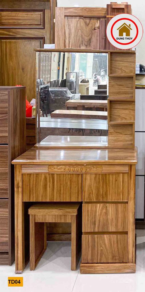Kích thước tiêu chuẩn bàn phấn trang điểm gỗ