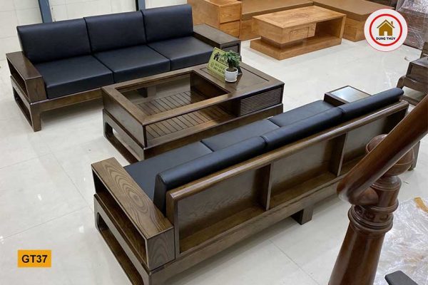 Bộ ghế đối chân quỳ gỗ sồi Nga GT37