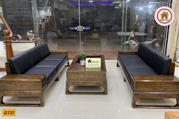 Bộ ghế đối chân quỳ gỗ sồi Nga GT37