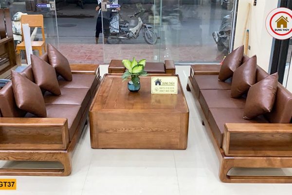 ghế đối chân quỳ sồi GT37