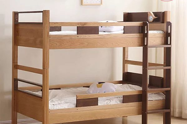 Giường ngủ trẻ em 2 tầng gỗ sồi Nga GN19
