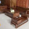 Bộ ghế sofa hình đùi gà gỗ hương xám SG73