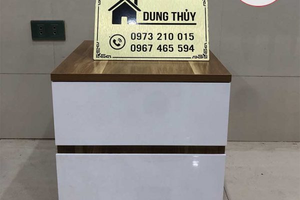 Tab đầu giường 2 ngăn kéo gỗ công nghiệp TD06