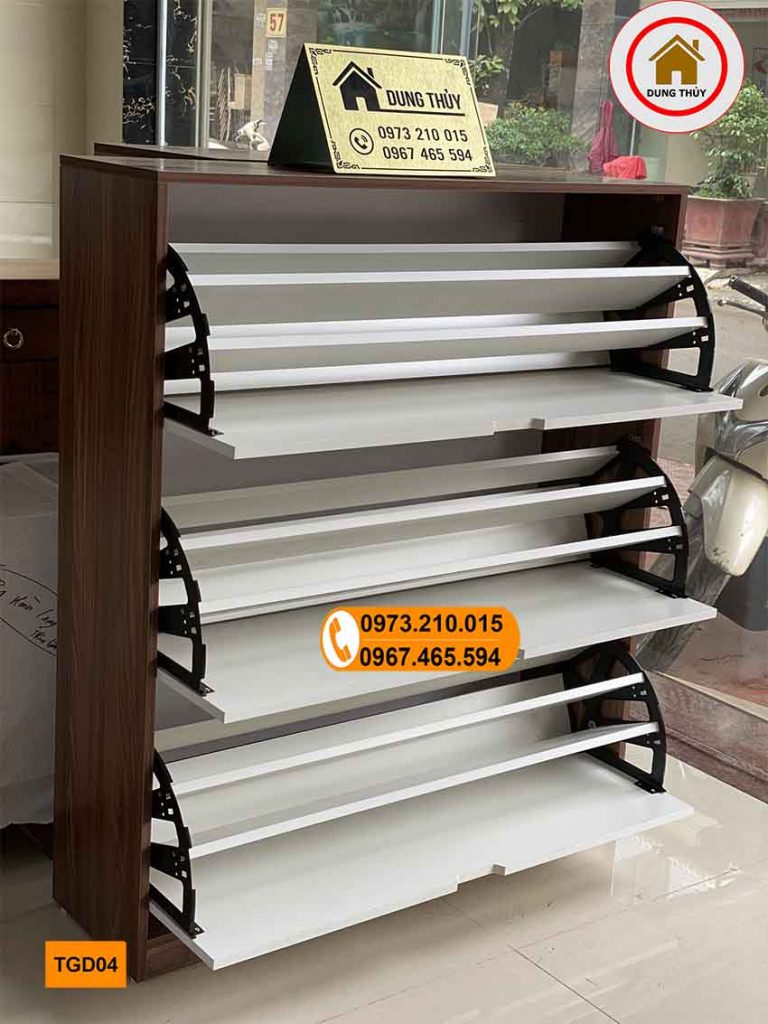 tủ gỗ để giầy dép thông minh