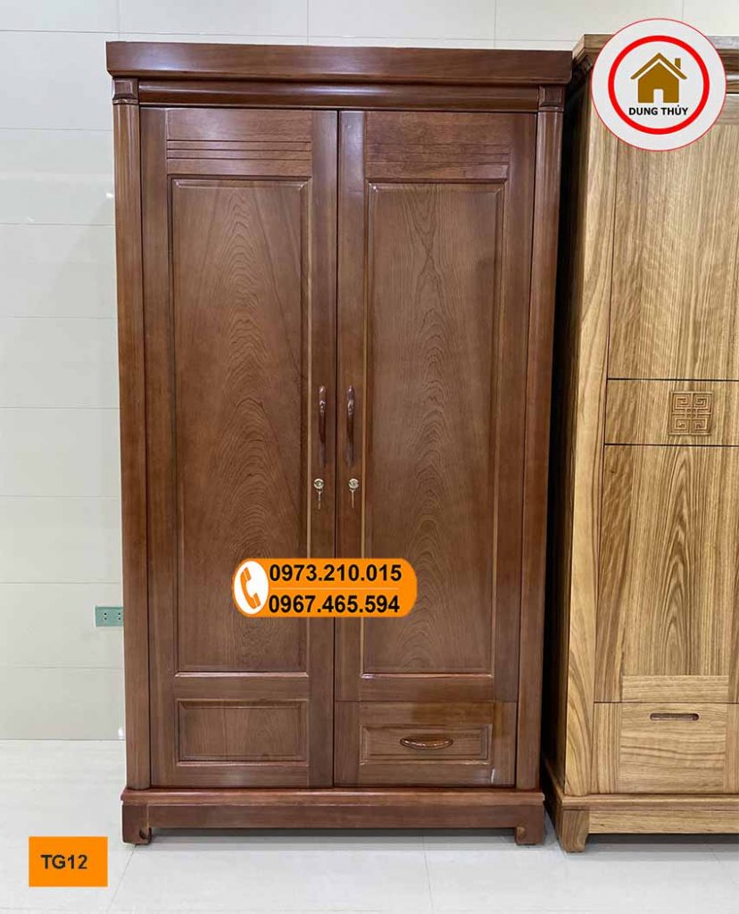 mẫu tủ gỗ để quần áo mini