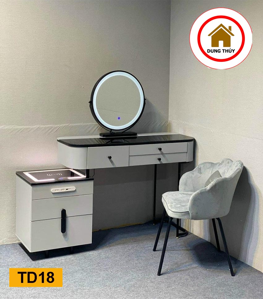 bàn phấn trang điểm bằng gỗ cao cấp