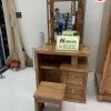 Bàn trang điểm 2 ngăn kéo gỗ hương xám TD09