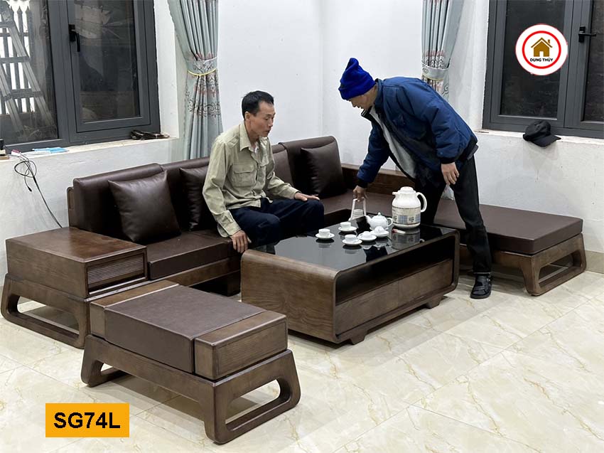 bộ sofa góc chữ L SG74L xịn