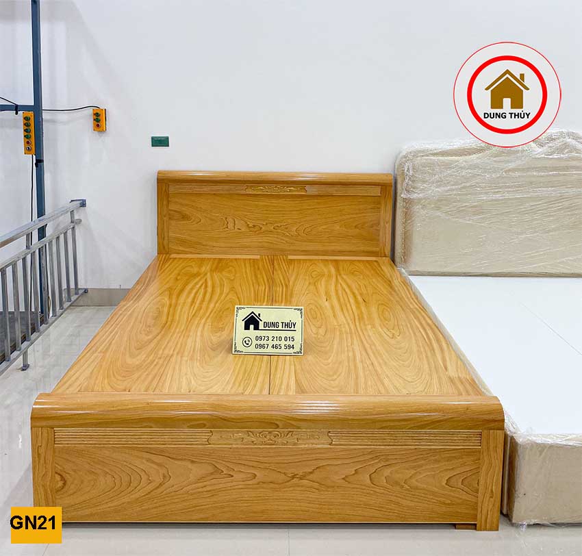 Giường hộp gỗ gõ đỏ GN21