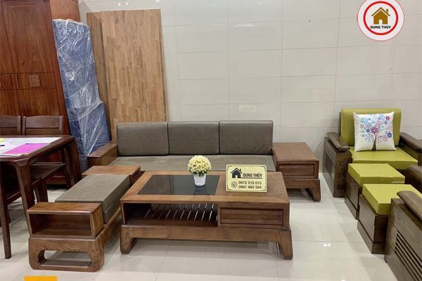 sofa văng chân quỳ SG74 đẹp